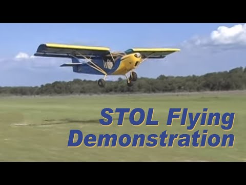 STOL short takeoff and landing flying demonstration