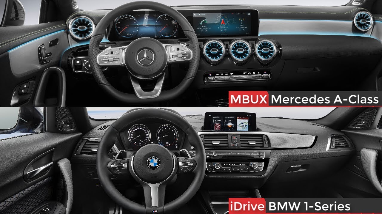 2019 Mercedes A Class Vs Bmw 1 Series Interior Design Features Mbux Vs Idrive