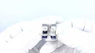 Vidéo: Boucles d'oreilles Cartier Love 2 Diamants en or gris 18k vers 2015.