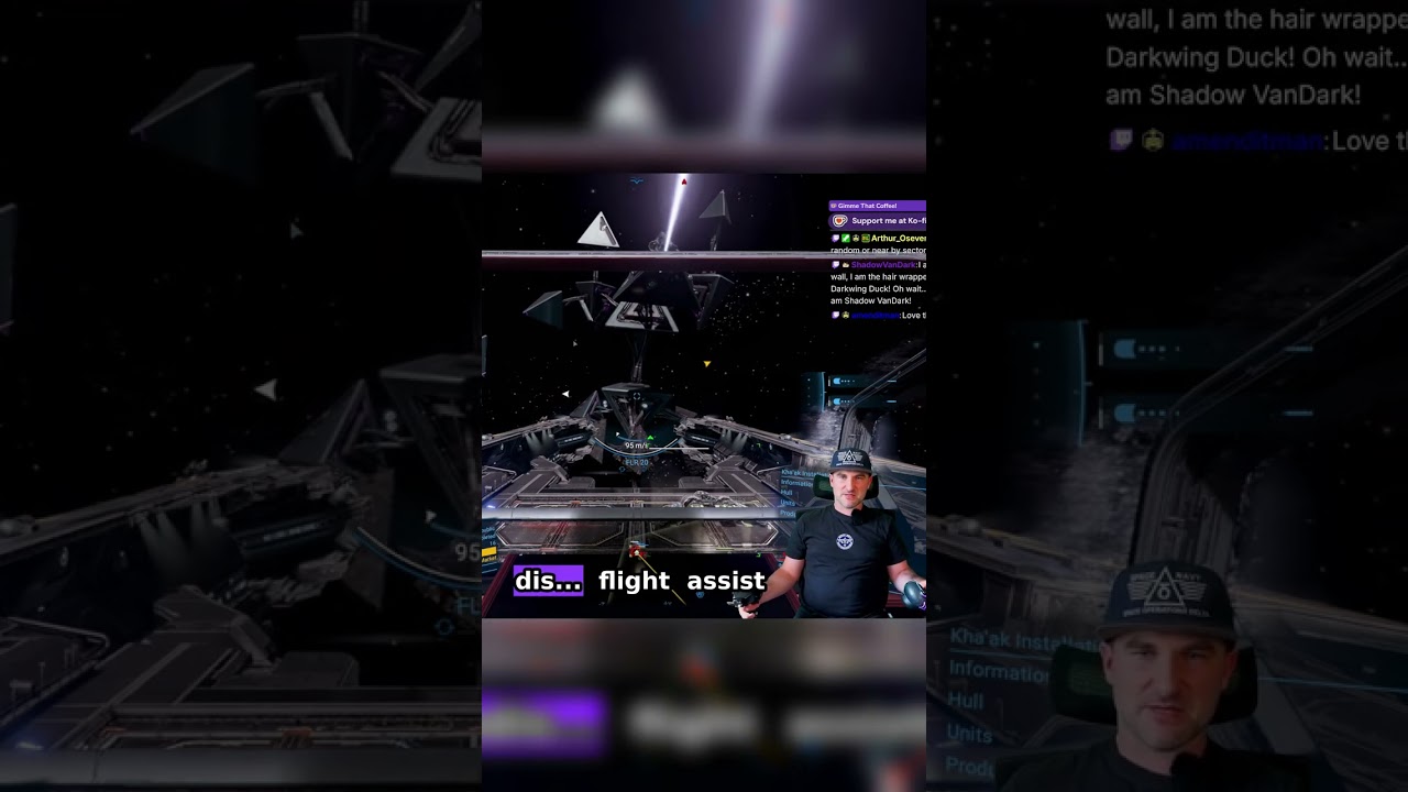Strafing in X4 Foundations is faster if you disable flight assist | #captaincollins on #Twitch