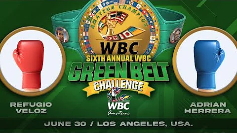 Refugio Veloz vs Adrian Herrera, WBC Green Belt Ch...