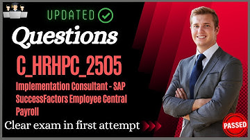 SAP C_HRHPC_2505 Certification Questions and Study Material [Latest]