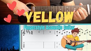 YELLOW - Acoustic Guitar Drop D Tuning