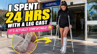 I Spent 24 Hours With a LEG CAST… and It Was Actually Comfortable?! 😳🩼 I Spent 24 Hours With a LEG CAST… and It Was Actually Comfortable?! 😳🩼
