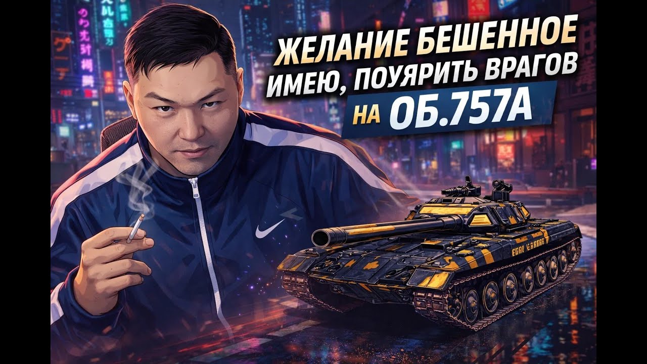 ЖЕЛАНИЕ БЕШЕННОЕ ИМЕЮ, ПОУЯРИТЬ ВРАГОВ НА  "ОБ.757А" ПОМОГИТЕ НАБРАТЬ 100 ЛАЙКОВ.