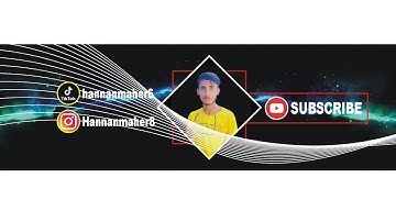 How To make a YouTube Channel Art Banner - Coreldraw #amdesigner