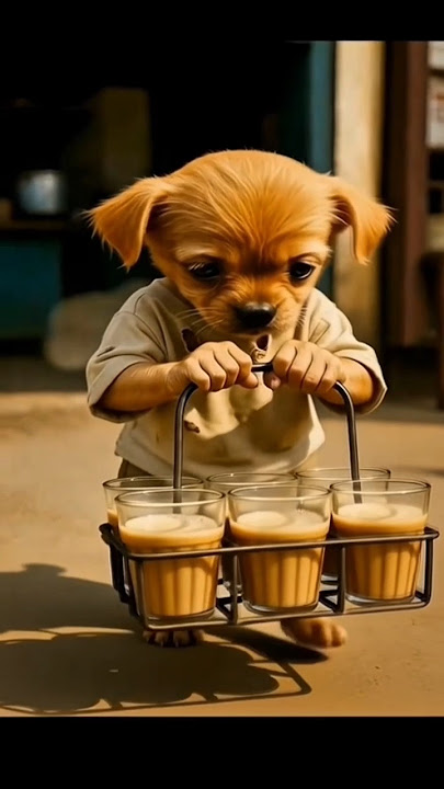 The puppy couldn’t afford a duster, so his classmates started teasing him#mikoa #aicartoon