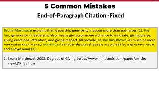 End of Paragraph Citations