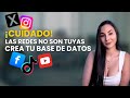 Cómo crear tu primera BASE DE DATOS usando solo tus redes sociales