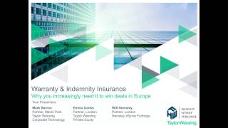 Warranty & Indemnity Insurance  Why you increasingly need it to win deals in Europe