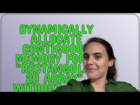 Dynamically allocate contiguous memory for a "rectangular 2d array", without using VLAs
