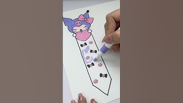 Squishy bút kurumi  #diy #gudenstationery #sotayguden #papercraft #kuromi