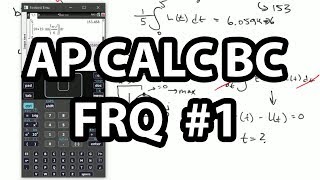 AP CALC BC FRQ #1 2019