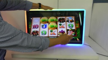 27inch PCAP touch monitor with acryl-bar LED illumination surround