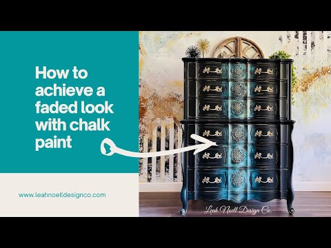 How to create a fake wood look using chalk paint 