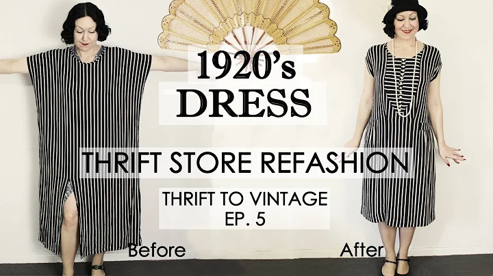 1920's style dress thrift store REFASHION - Thrift...