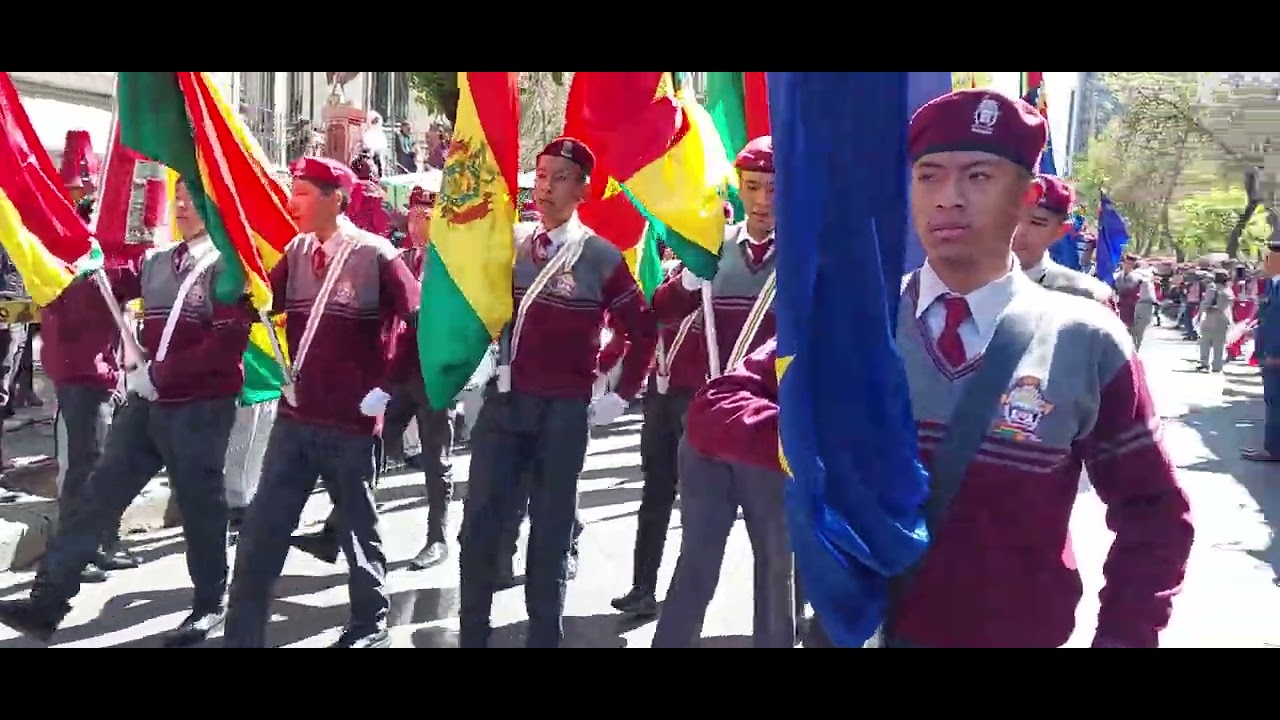 U.E. SANTO TOMÁS FE Y ALEGRÍA, DESFILE CÍVICO DEPARTAMENTAL LA PAZ 2023