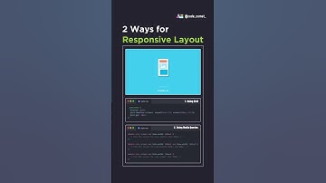 2 ways for Responsive Layout using CSS ✨ #coding #css