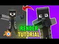 Minecraft Skinrender Tutorial! | Blender Tutorial German Guide