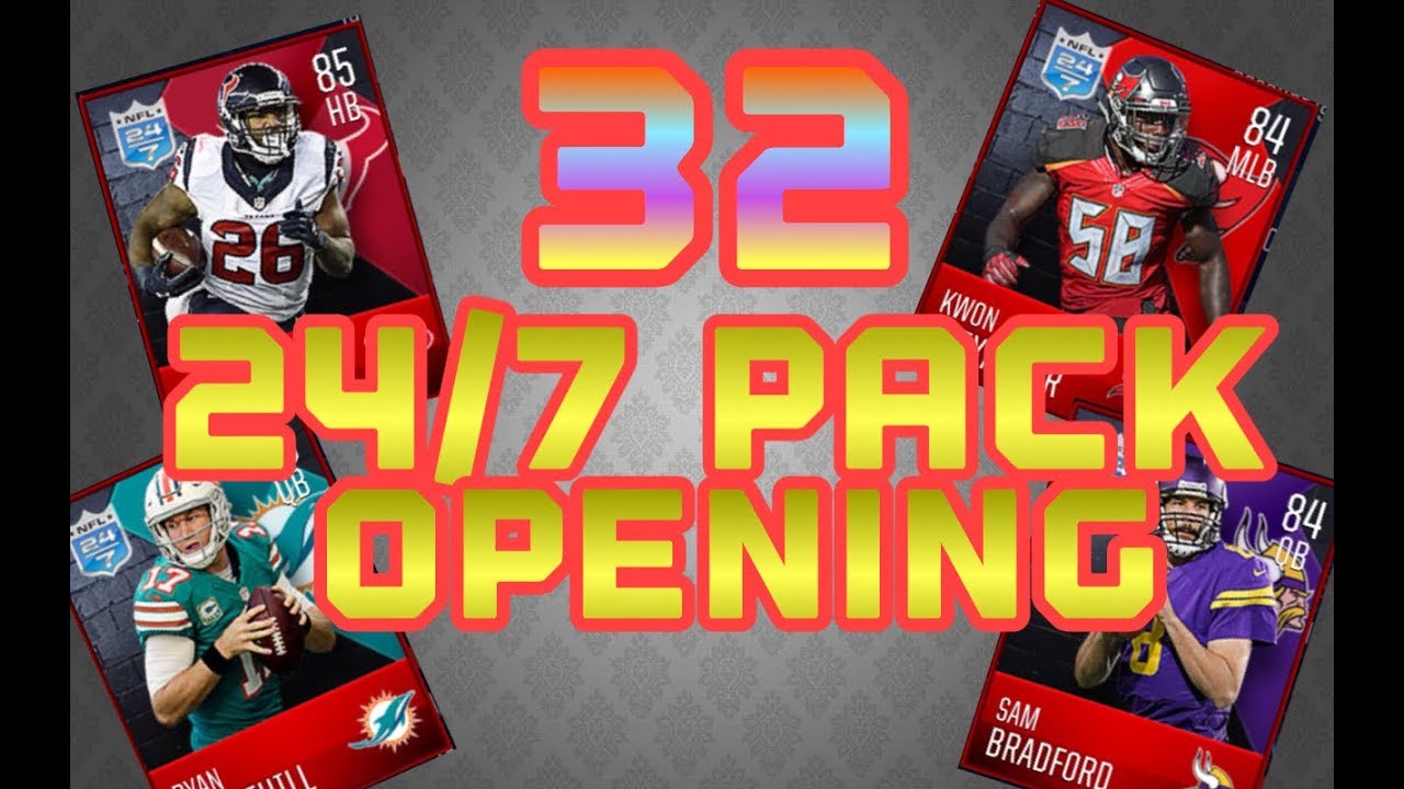 Madden Mobile 18 INSANE 24/7 PACK OPENING! 6 ELITES! 90+ OVR!