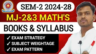 Vbu Nep Ug Semester-2 MJ Math&#39;s || Book&#39;s &amp; Syllabus || Exam Pattern.