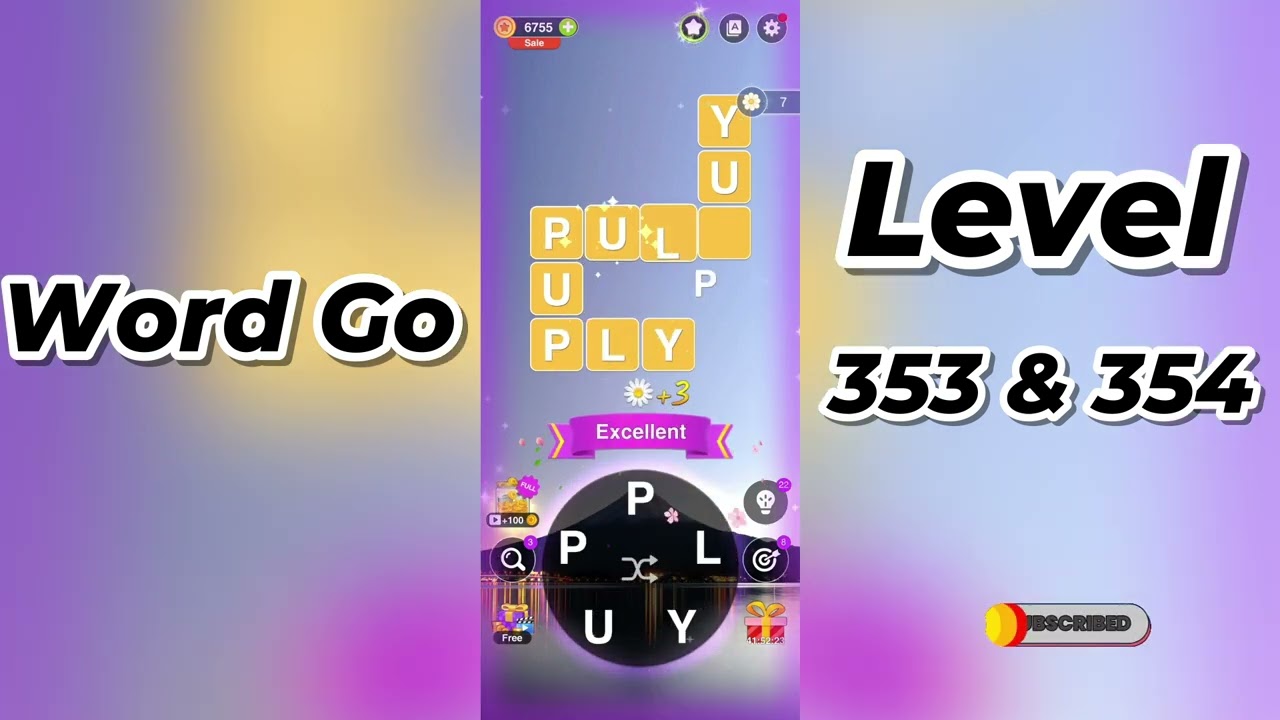 Word Go Level 353 and 354 Answers 🧩 | Tips & Solutions | Word Link Puzzle | Go Answer