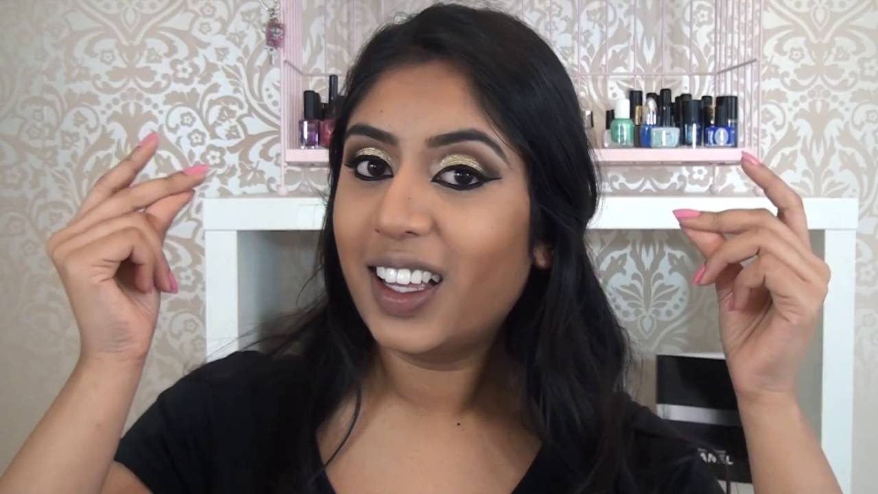 Golden glitters Make up tutorial Iraishanafisaa YouTube