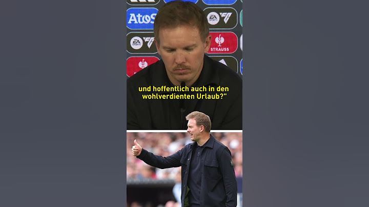 Nagelsmann: "Kompliment" an sietzenden Reporter