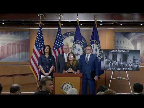 Chairwoman Lisa McClain speaks at a House Republican Leadership Press Conference. 7/21/2026