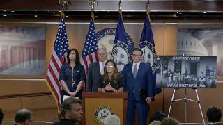 Chairwoman Lisa McClain speaks at a House Republican Leadership Press Conference. 7/21/2026