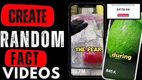 How to Create RANDOM FACT videos for Tik Tok creativityprogram | MAKE RANDOMFACTS VIDEOS