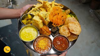 Ahmedabad Famous 120 Yrs Old Chandravilas Restaurant Special Gujarati Thali Rs. 150/- Only - Gujarat