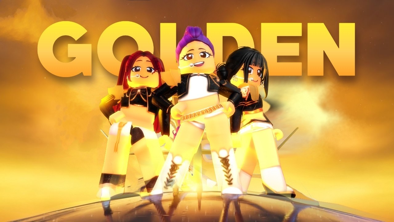 😍 KPOP Demon Hunters 🔥 “Golden” ❤ Roblox Music Clip 4K