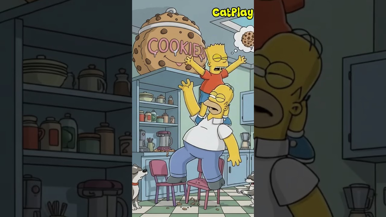 Maggie Simpson se comió las galletas de Homero y Bart