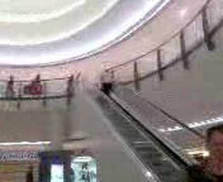 How to run up an escalator
