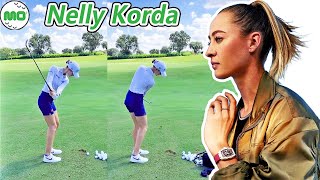 Nelly Korda ネリー・コルダ 米国の女子ゴルフ スローモーションスイング!!!