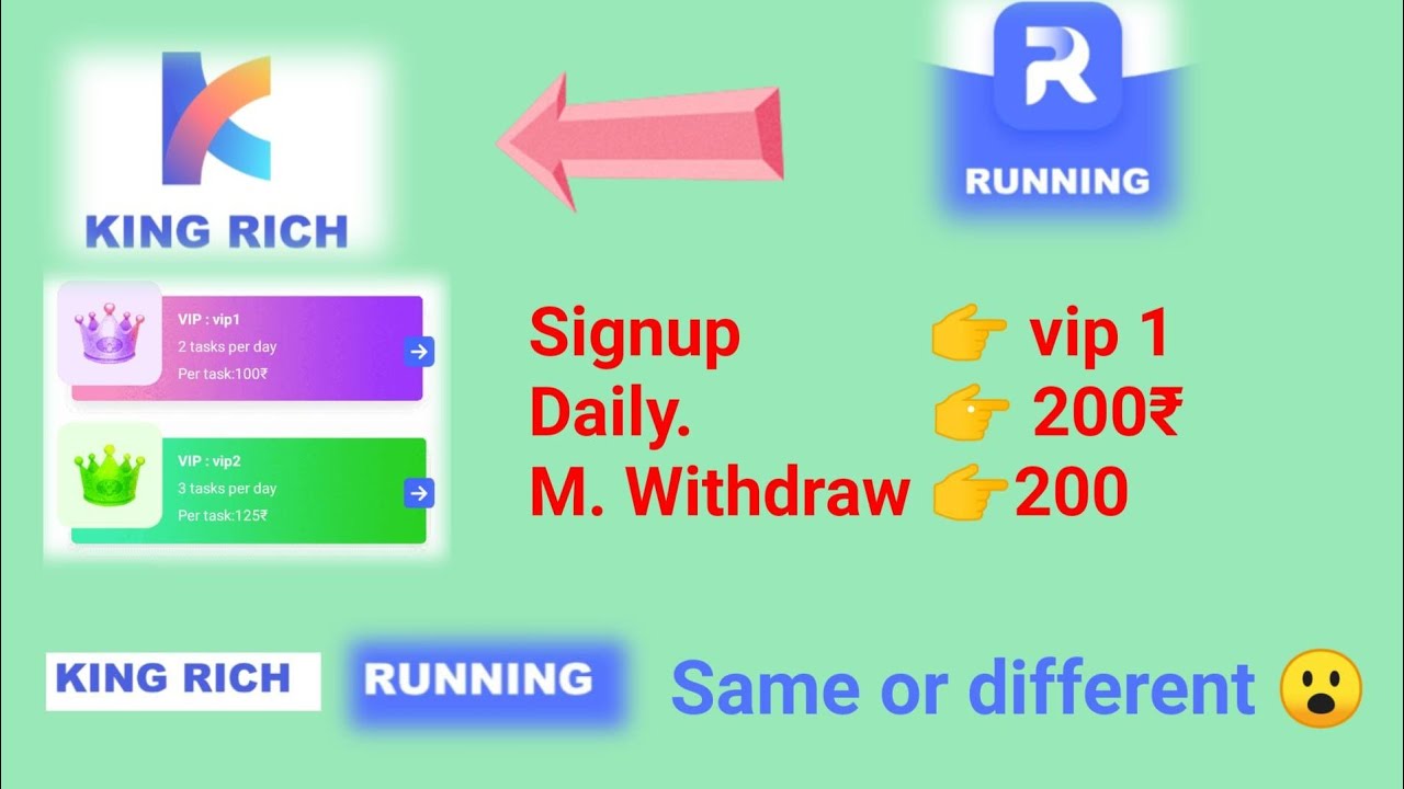 king rich earning app | like and earn| free me paise kaise kamae| part time job online earning