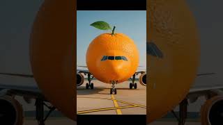 Orange Fruit Themed Airplane - Where Is This Plane? - Unique Fruit Aeroplane