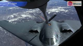 【B-2, KC-135】B-2 Spirit aerial refueling by KC-135 #boomerview #4kvideo