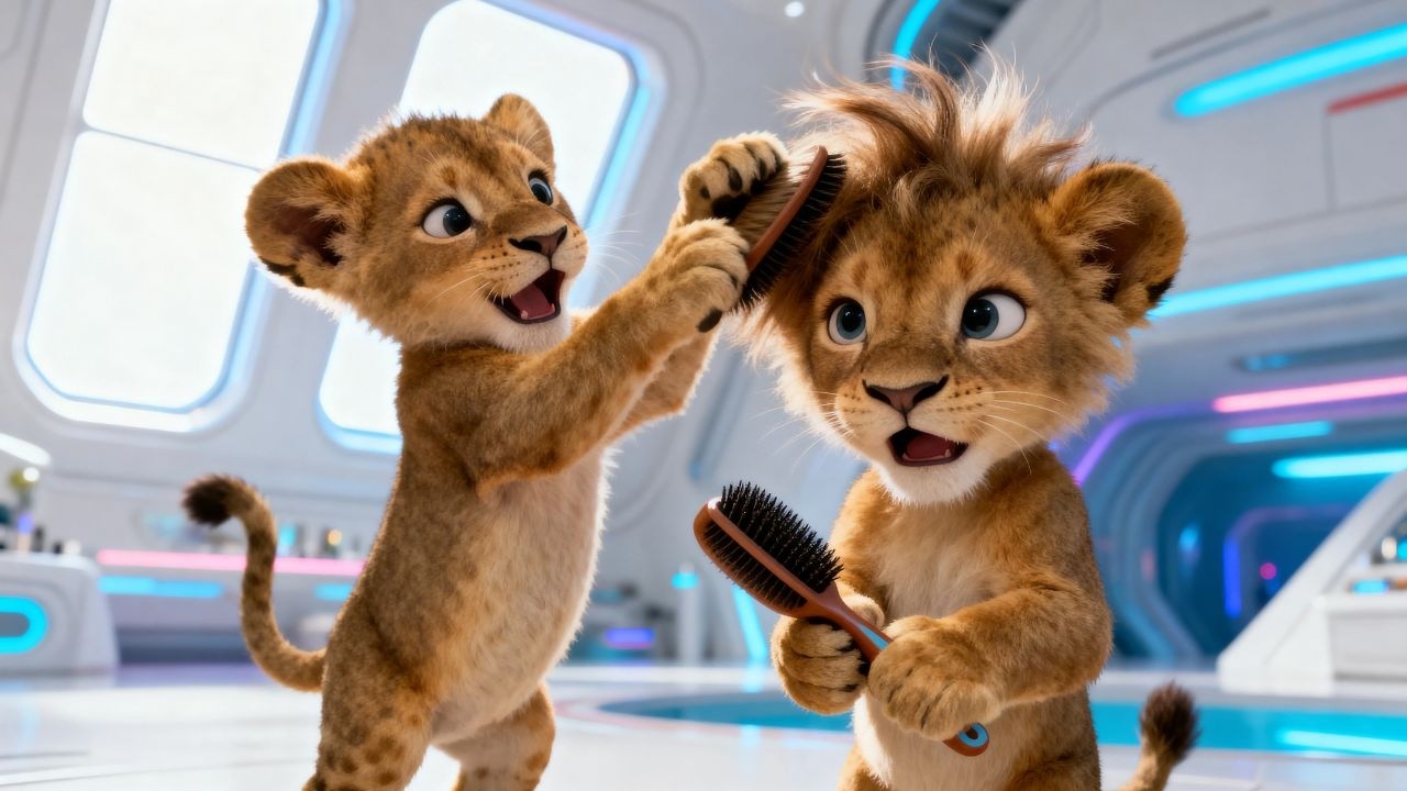 The Cubs Found a Human Hairbrush — Grooming Ritual Turned Into a Galactic Fashion Show I Sci-Fi