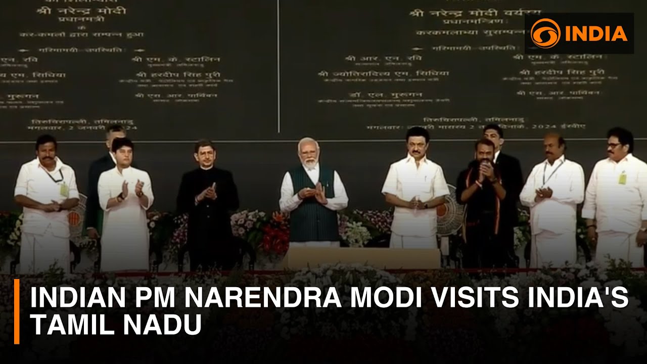 Indian PM Narendra Modi visits India's Tamil Nadu | DD India