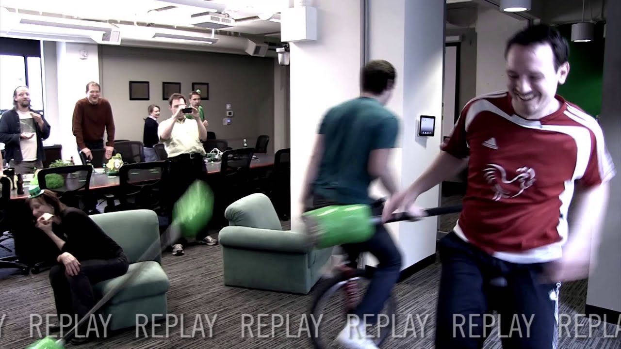 Elemental Unicycle Jousting St. Patrick's Day 2013 YouTube