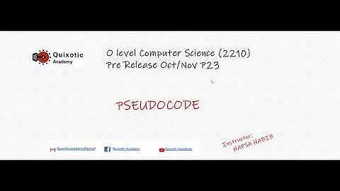 SOLVED : IGCSE/O-Level Computer Science PreRelease O/N 2020 P23