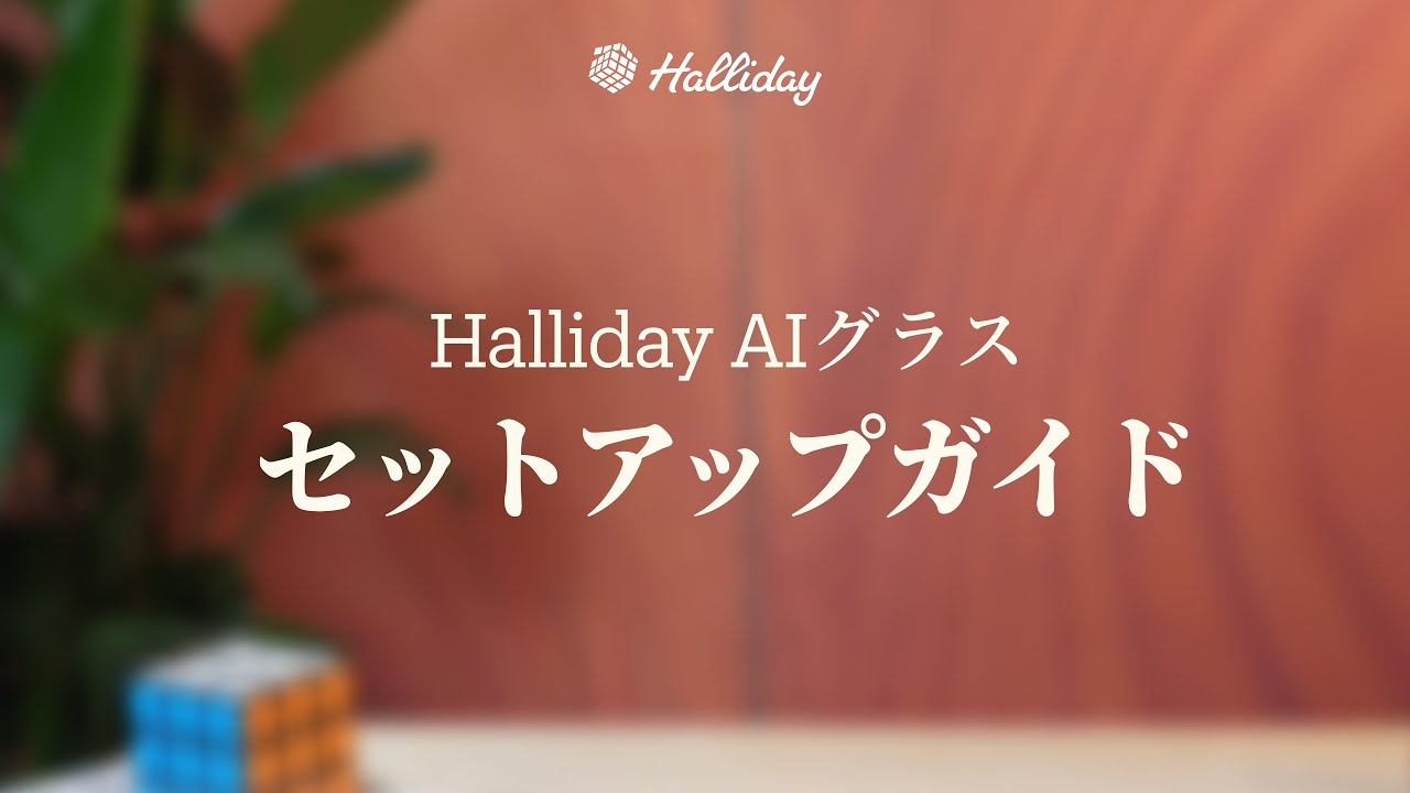 Newly created Japanese version] Halliday AI Glasses Setup Guide 