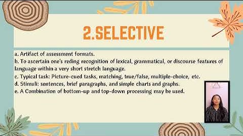 Assessing Reading Part 1