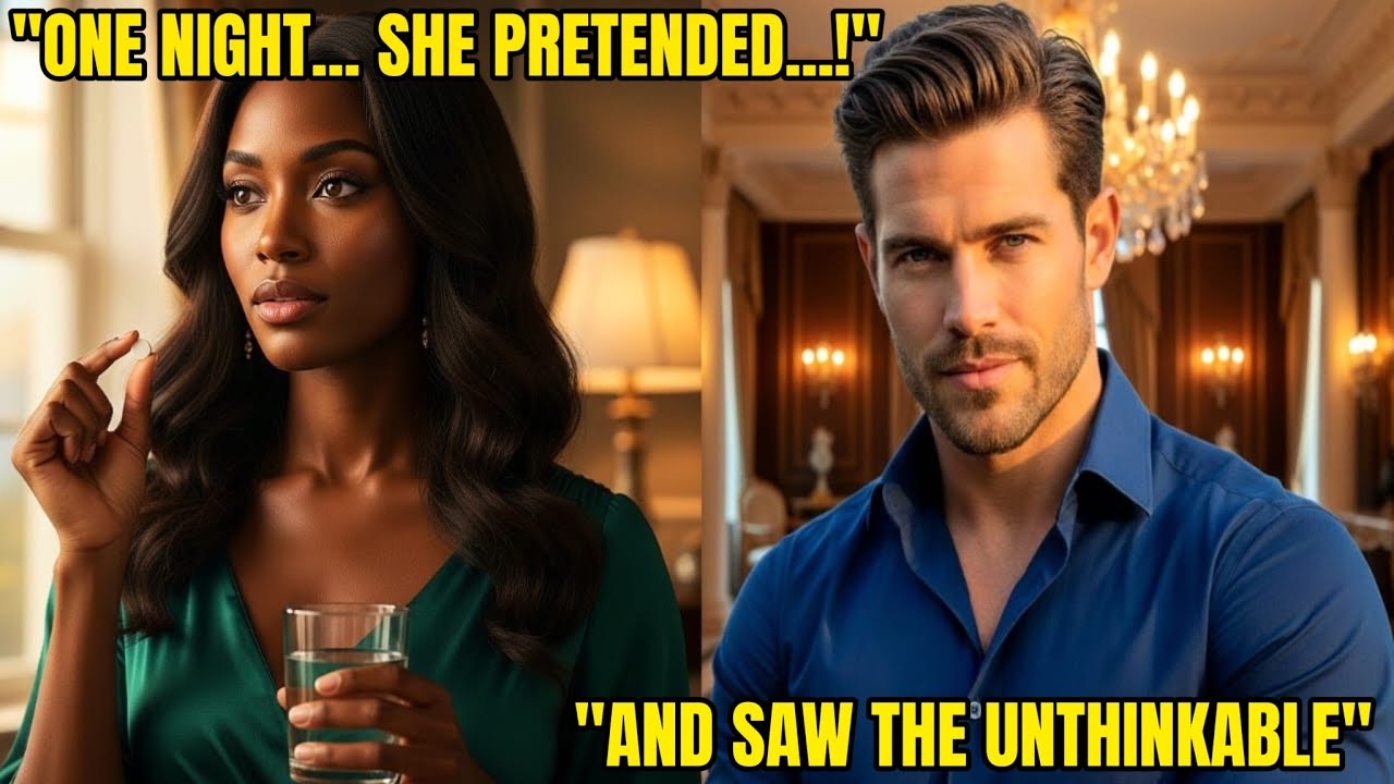 Her Husband Drugged Her Every Night… One Night, She Pretended to Swallow the Pills, What She Saw