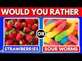 Would you rather junk food vs healthy food 