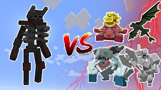 Mutant Wither Skeleton (MutantMore) VS Mowzie's Mobs - Mob Battles In Minecraft