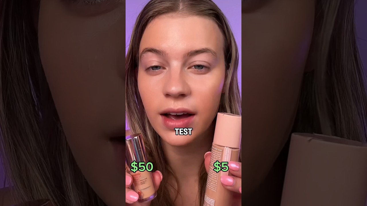 $5 vs $50 Foundation‼️ *Can U Spot the Difference?*
