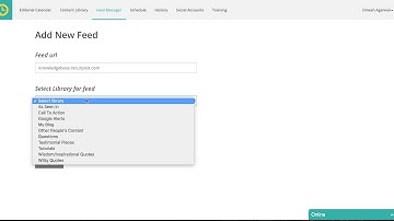 Content Curation via RSS Feed Management
